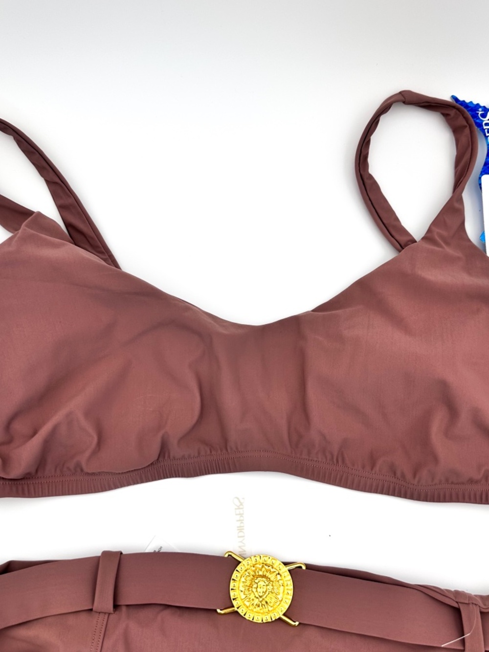 NEW Skinnydippers Skinny Dippers Brown High Waist 2-Pc Bikini Swimsuit Womens XL - Picture 5 of 6